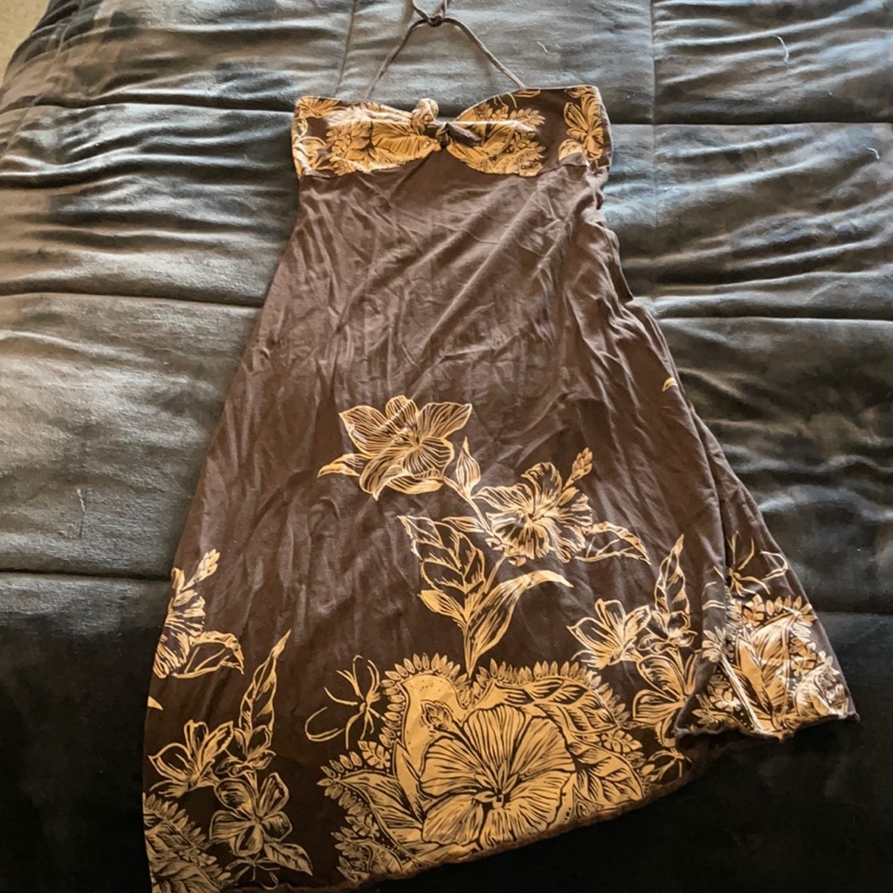 Brown Floral dress
